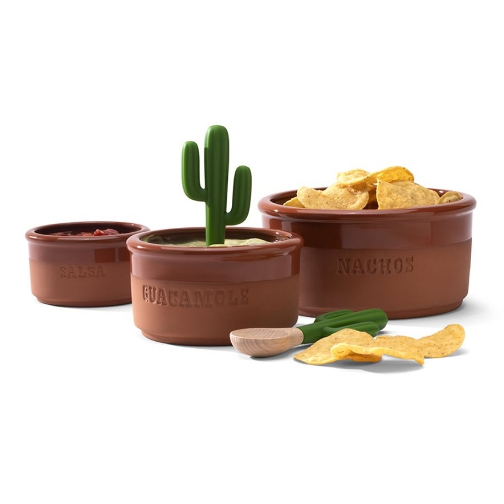 Bowlero guacamole bowl set
